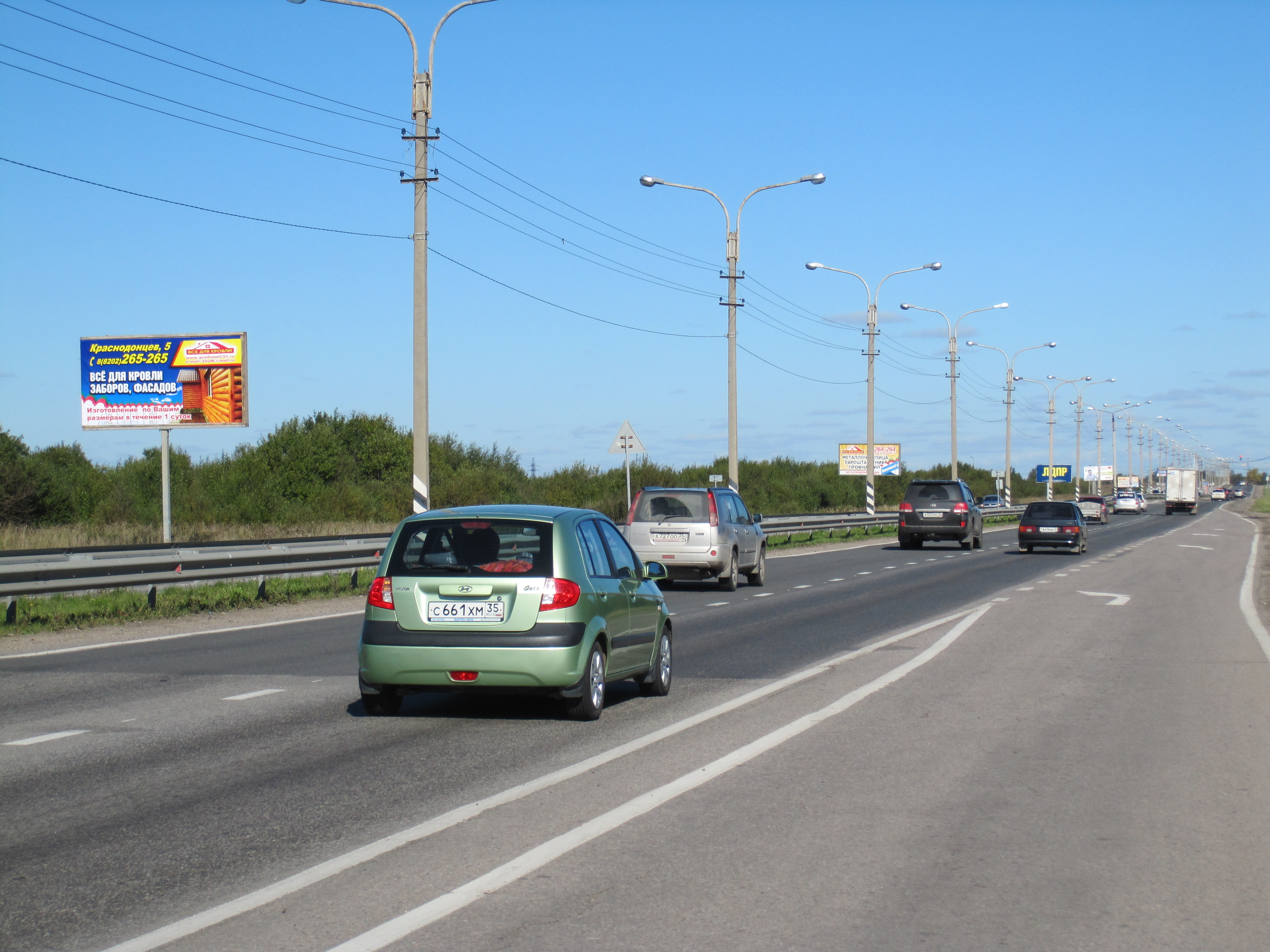 Въезд в г. Череповец 80м до остановки п. Тоншалово | Рекламное агентство  Nika