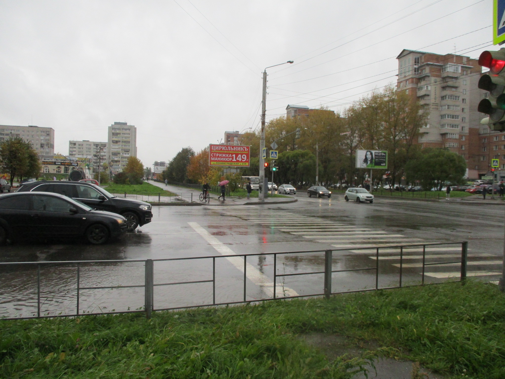 г.Вологда, ул.Ленинградская, перекресток с ул. Новгородская(движение в  центр) | Рекламное агентство Nika