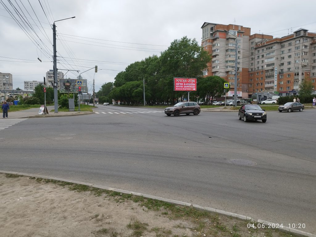 г.Вологда Ленинградская ул., перекресток с ул. Щетинина | Рекламное  агентство Nika